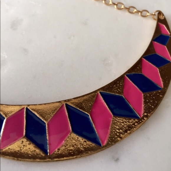 Geometric Bib Necklace - Picture 2 of 2